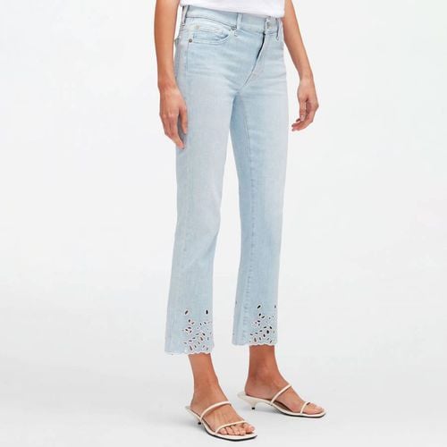 Light Blue Ankle Boot Stretch Jeans - 7 For All Mankind - Modalova