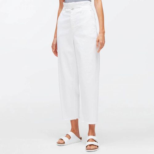 White Dylan Cropped Stretch Jeans - 7 For All Mankind - Modalova