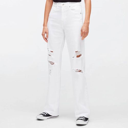 White Tess Distressed Stretch Jeans - 7 For All Mankind - Modalova