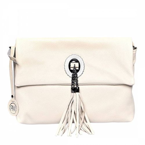 Beige Italian Leather Crossbody Bag - Roberta M - Modalova