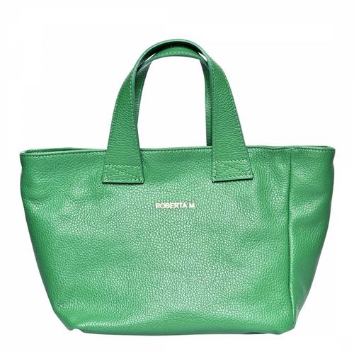 Green Italian Leather Handbag - Roberta M - Modalova