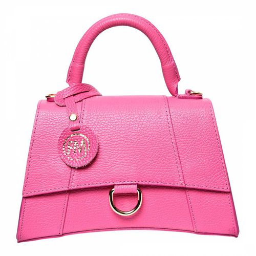 Pink Italian Leather Crossbody Bag - Roberta M - Modalova