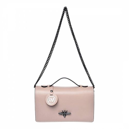 Light Pink Italian Leather Handbag - Roberta M - Modalova