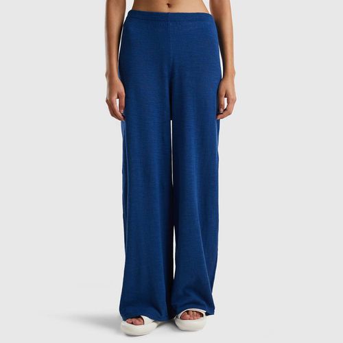 Blue Relaxed Lounge Trousers - United Colors of Benetton - Modalova