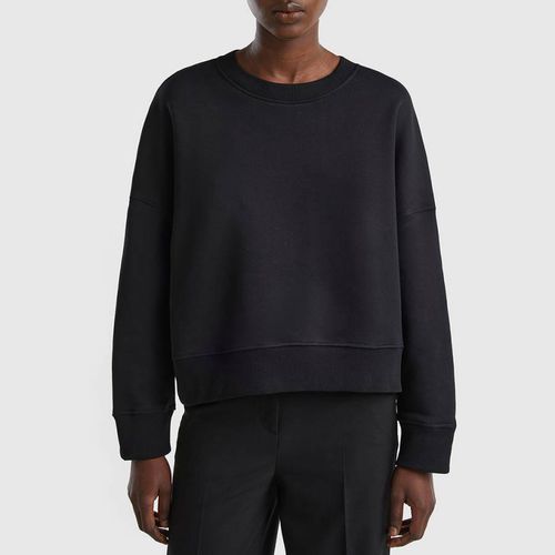 Black Classic Cotton Sweatshirt - United Colors of Benetton - Modalova