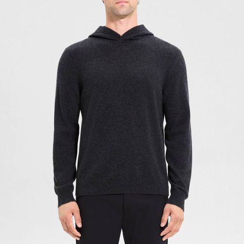 Charcoal Hilles Hooded Cashmere Jumper - Theory - Modalova