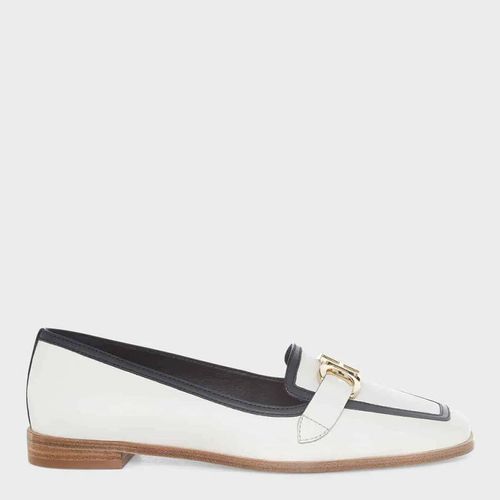 White/Navy Sia Leather Loafers - Hobbs London - Modalova