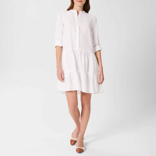 White Ember Linen Dress - Hobbs London - Modalova