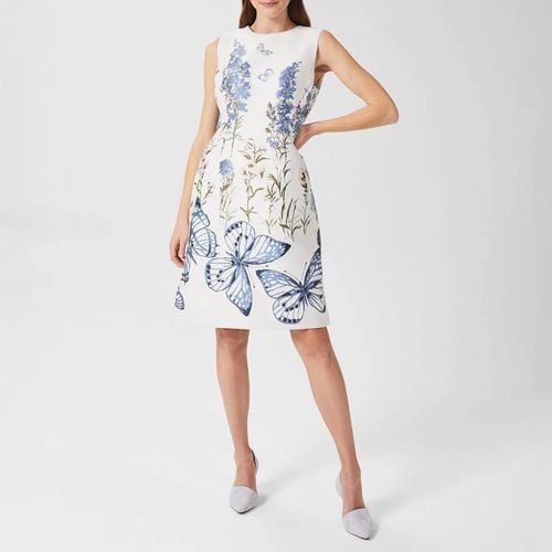 White Jennifer Shift Cotton Blend Dress - Hobbs London - Modalova