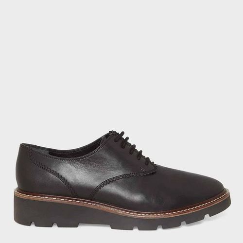 Black Chelsey Lace Up Leather Shoes - Hobbs London - Modalova