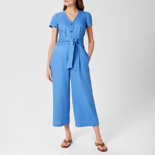 Blue Jayne Linen Jumpsuit - Hobbs London - Modalova