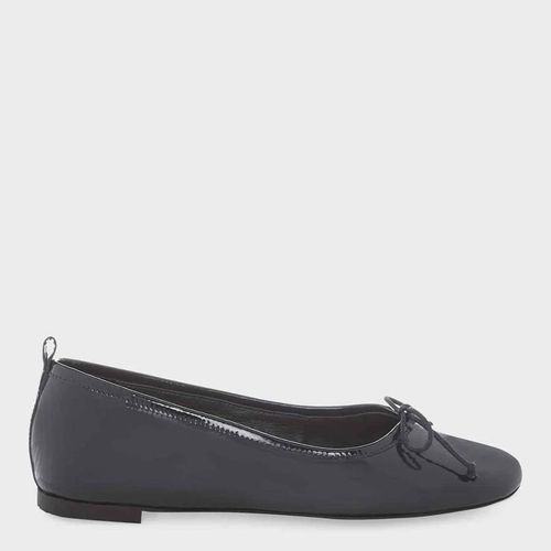 Navy Hattie Ballerina Leather Pumps - Hobbs London - Modalova