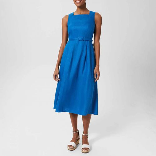 Blue Petite Jaida Linen Dress - Hobbs London - Modalova