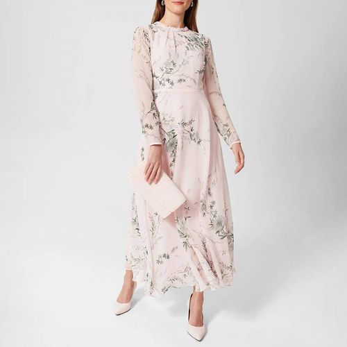 Pale Pink Rosabelle Silk Dress - Hobbs London - Modalova