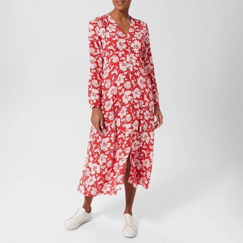 Red Allison Printed Dress - Hobbs London - Modalova