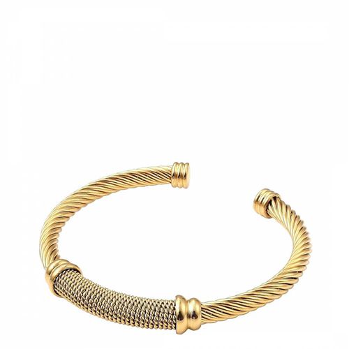 K Gold Mesh Cuff Bangle - Stephen Oliver - Modalova