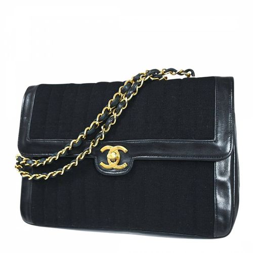 Black Matelasse Handbag - Vintage Chanel - Modalova