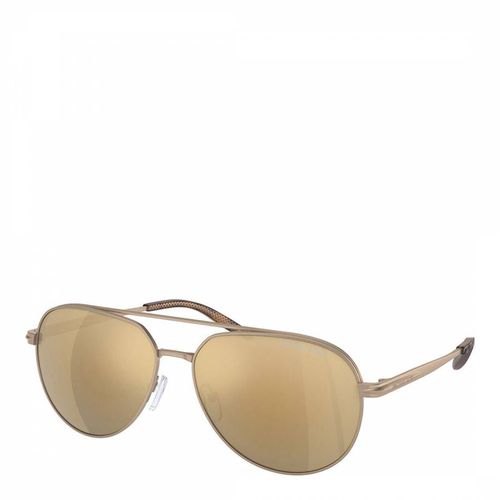 Men's Gold Sunglasses 60mm - Michael Kors - Modalova