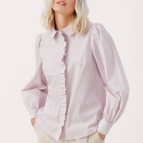 Pale Pink Vena Cotton Shirt - Part Two - Modalova