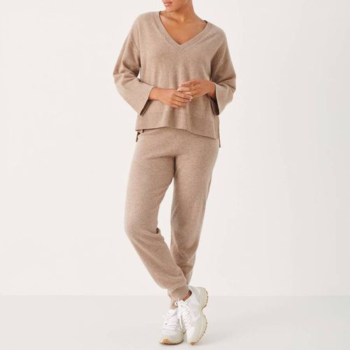 Camel Cashmere Knitted Trouser - Part Two - Modalova