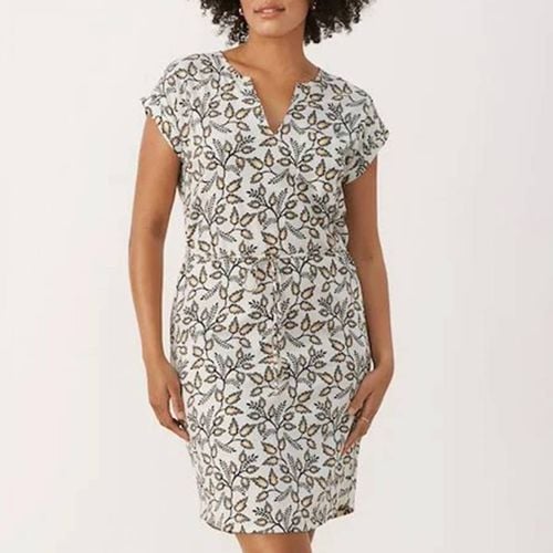 And White Printed Jersey Cotton Dress - Part Two - Modalova