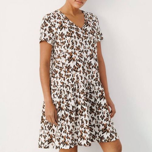 Brown and White Jodina Cotton Dress - Part Two - Modalova