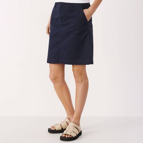 Navy Cotton Sofine Skirt - Part Two - Modalova