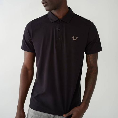 Black Core Cotton Blend Polo Shirt - True Religion - Modalova