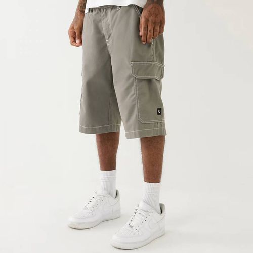 Grey Cotton Blend Cargo Shorts - True Religion - Modalova