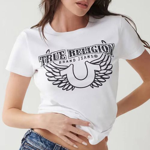 White Large Graphic Cotton T-Shirt - True Religion - Modalova