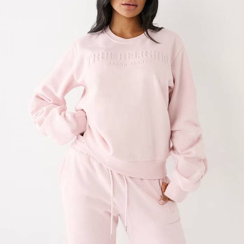 Pink Relaxed Cotton Blend Sweatshirt - True Religion - Modalova