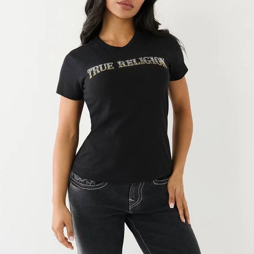 Embellished Arched Logo Cotton T-Shirt - True Religion - Modalova