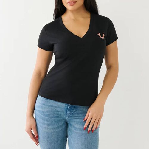 Embellished Back Logo Cotton T-Shirt - True Religion - Modalova