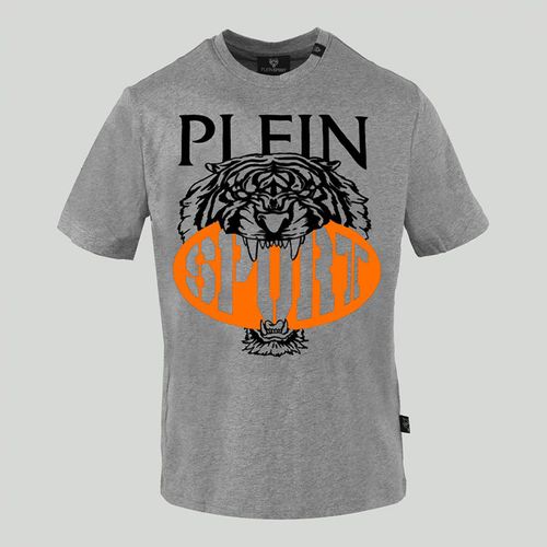 Grey Logo Cotton T-Shirt - Philipp Plein - Modalova