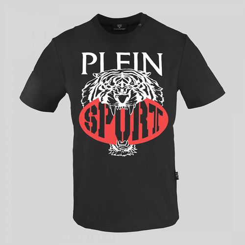 Black/Red Logo Cotton T-Shirt - Philipp Plein - Modalova