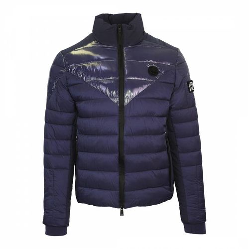 Navy Glossy Lightweight Jacket - Philipp Plein - Modalova