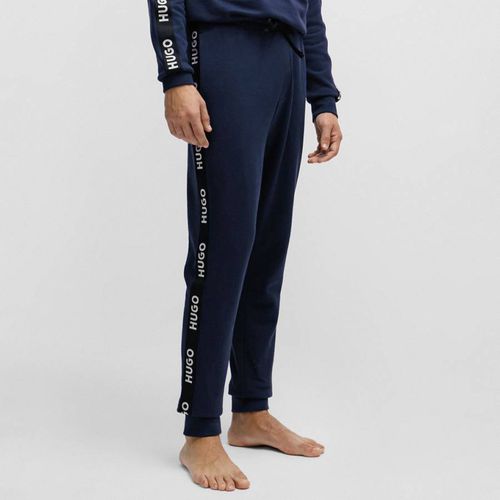 Dark Blue Bermuda Cotton Joggers - HUGO - Modalova