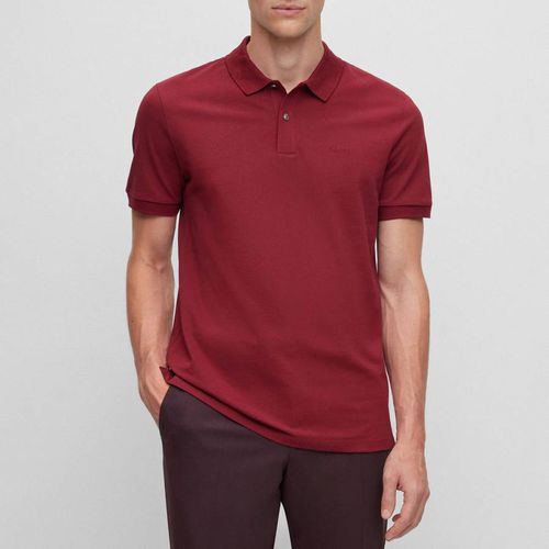 Red Pallas Cotton Polo Shirt - BOSS - Modalova