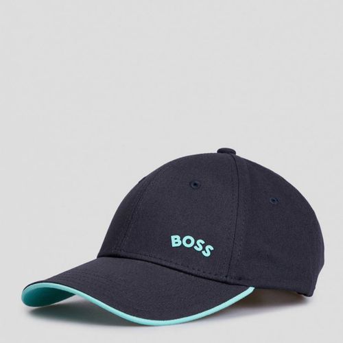 Navy/Blue Bold Cotton Cap - BOSS - Modalova