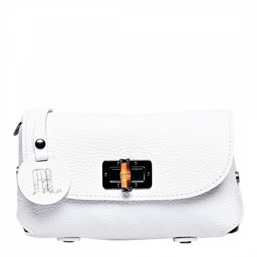 White Leather Shoulder Bag - Anna Luchini - Modalova