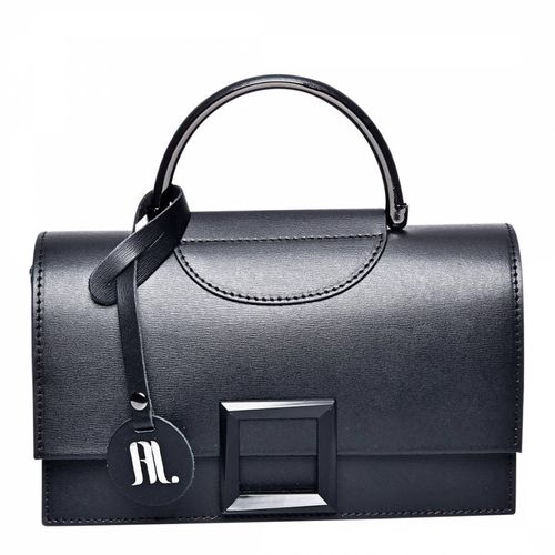 Black Leather Handbag - Anna Luchini - Modalova