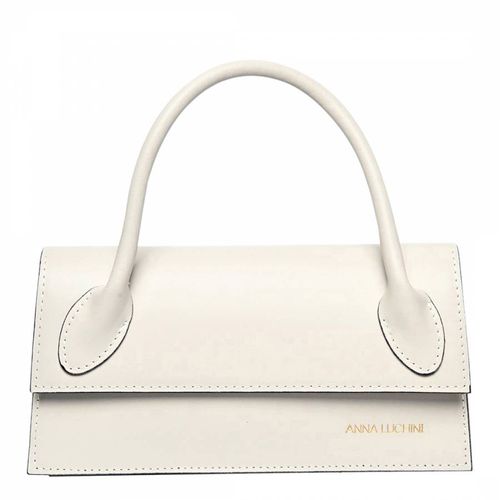 Beige Leather Crossbody Bag - Anna Luchini - Modalova