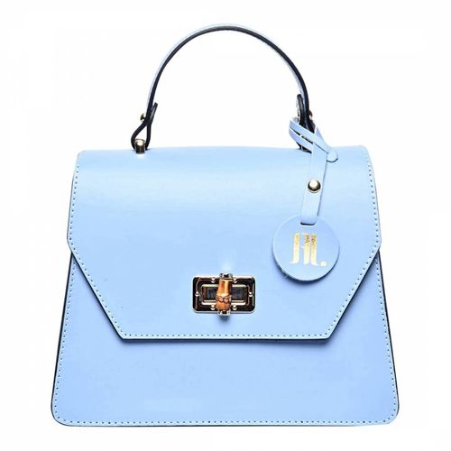 Blue Leather Handbag - Anna Luchini - Modalova