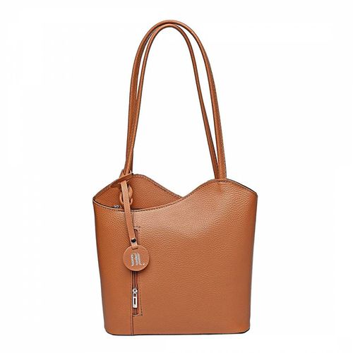 Brown Leather Tote Bag - Anna Luchini - Modalova