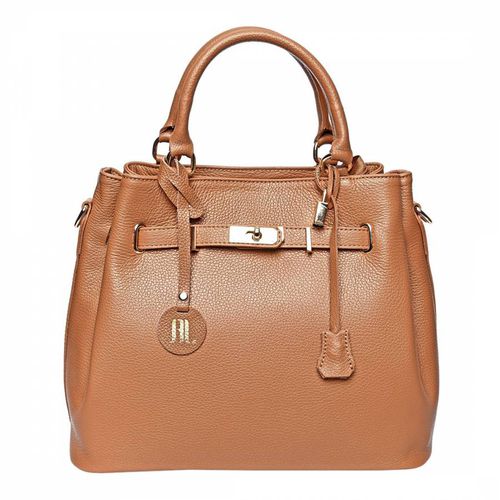 Brown Leather Handbag - Anna Luchini - Modalova