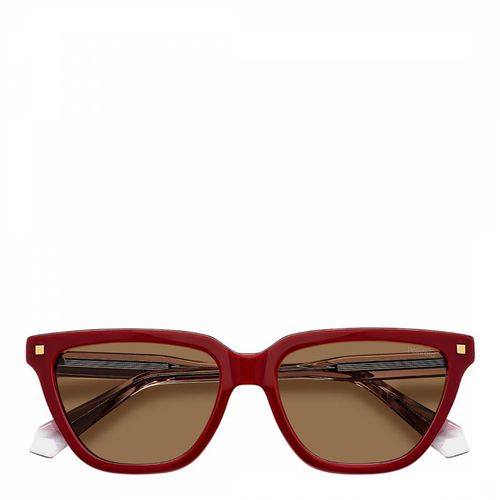 Burgundy Rectangular Sunglasses - Polaroid - Modalova