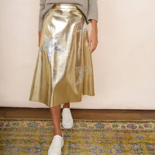 Lateisha Faux Leather Star Skirt - Wyse - Modalova