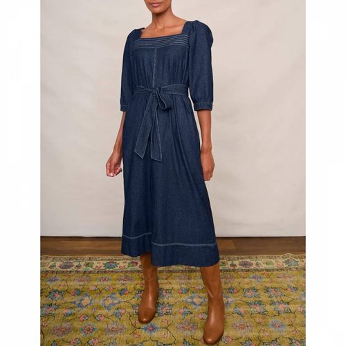 Blue Lucy Denim Midi Dress - Wyse - Modalova