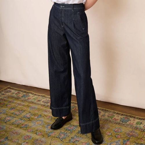 Dark DB X Wide Leg Pleat Jeans - Wyse - Modalova