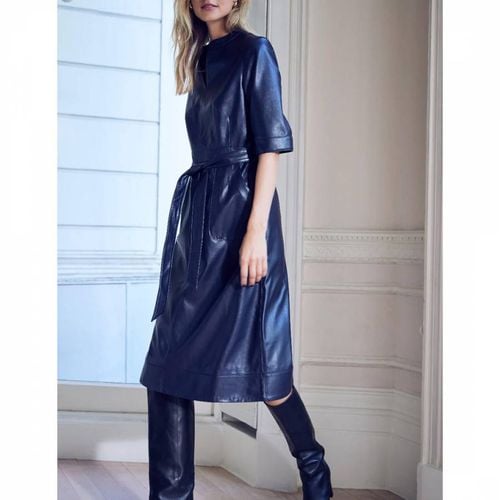 Blue Remi Faux Leather Dress - Wyse - Modalova